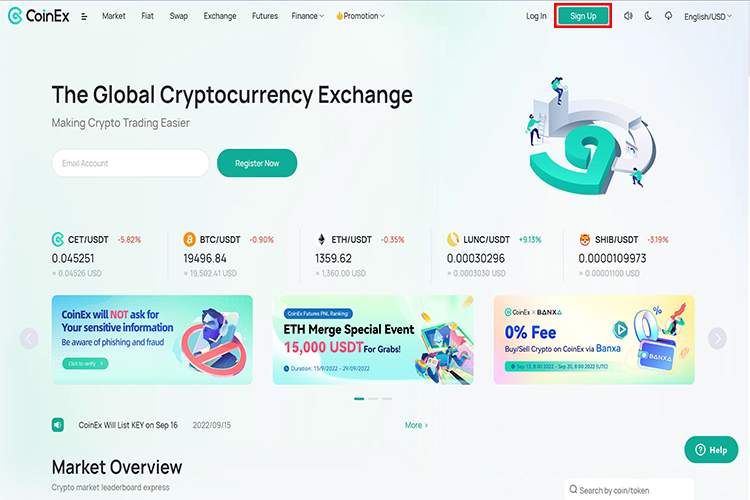 آموزش صرافی Coinex