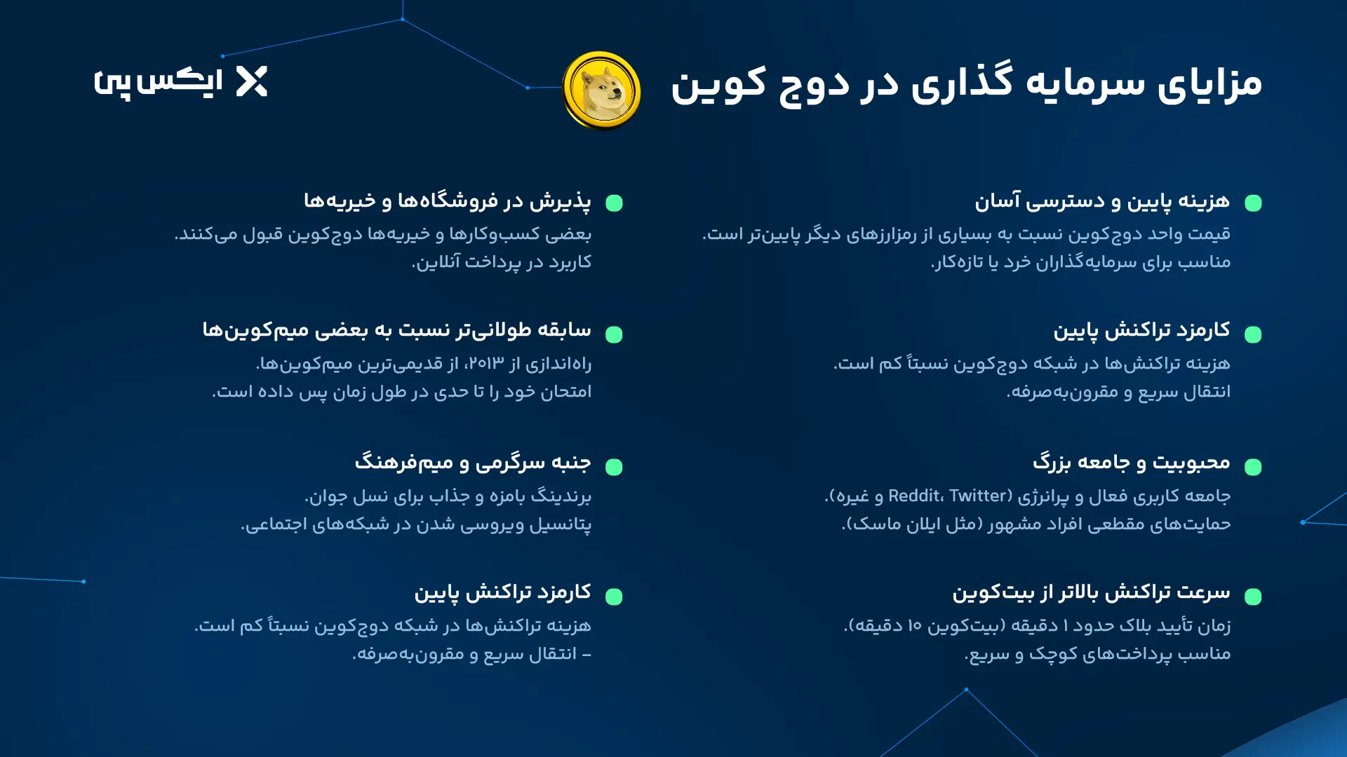 مزایای سرمایه گذاری در دوج کوین